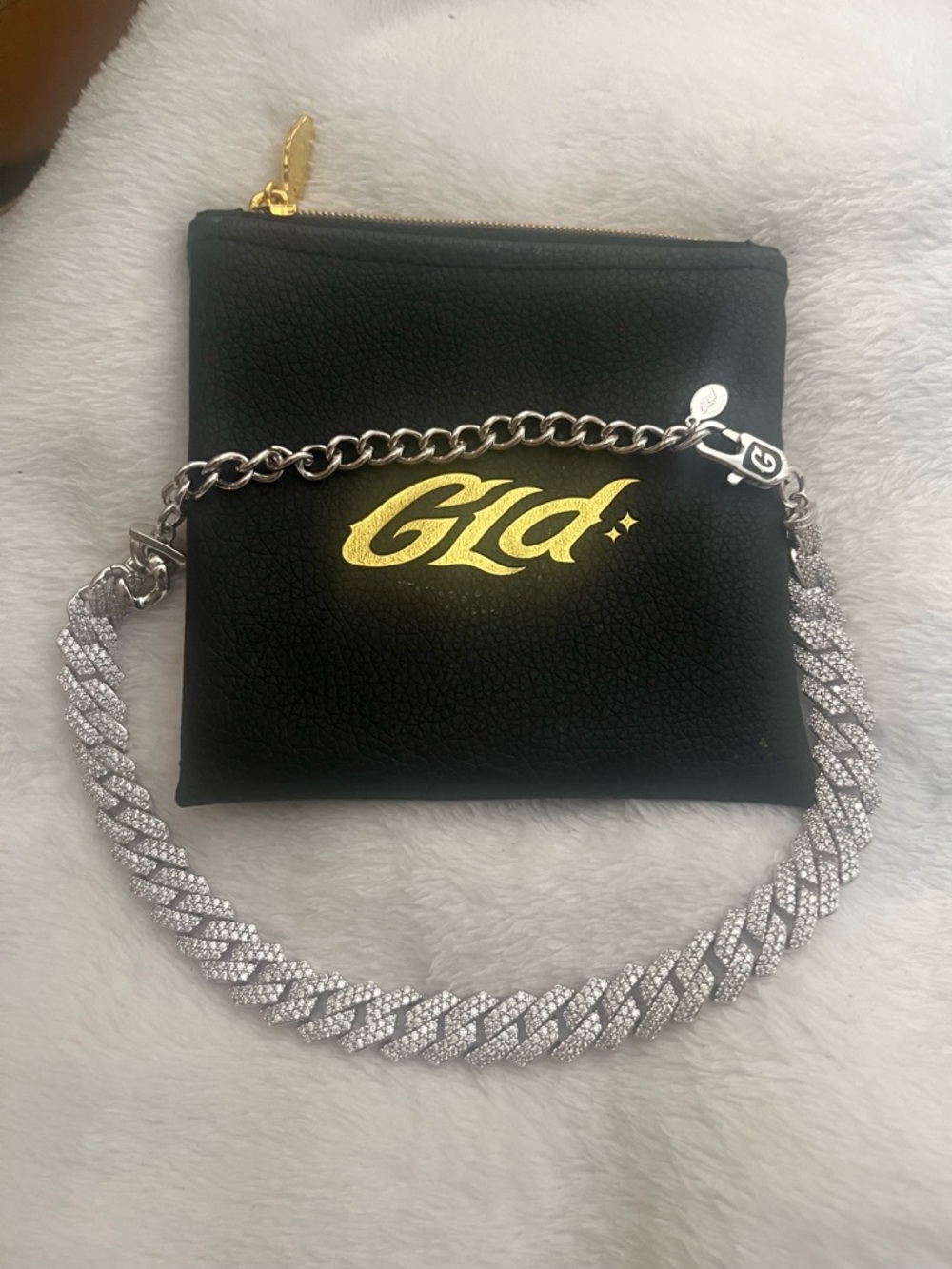 GLD iced out Cuban chain choker